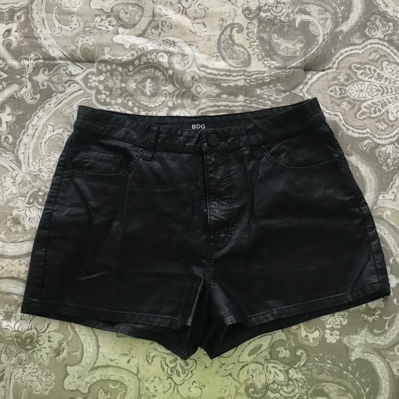 BDG Pants - BDG Erin High-Rise Leather Shorts BDG Pants - BDG Erin High-Rise Leather Shorts